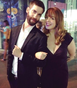 Gillian White (right) with Daniel de Oliveira, brand ambassador for Olmeca Altos Tequila, at the 2014 Tales of  The Cocktail Spirited Awards.