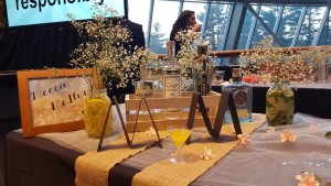 Maggie McFly's table display.