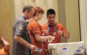 Rhode Island’s Gillian White (center) was among the select group of apprentices for Tales of the Cocktail 2014.