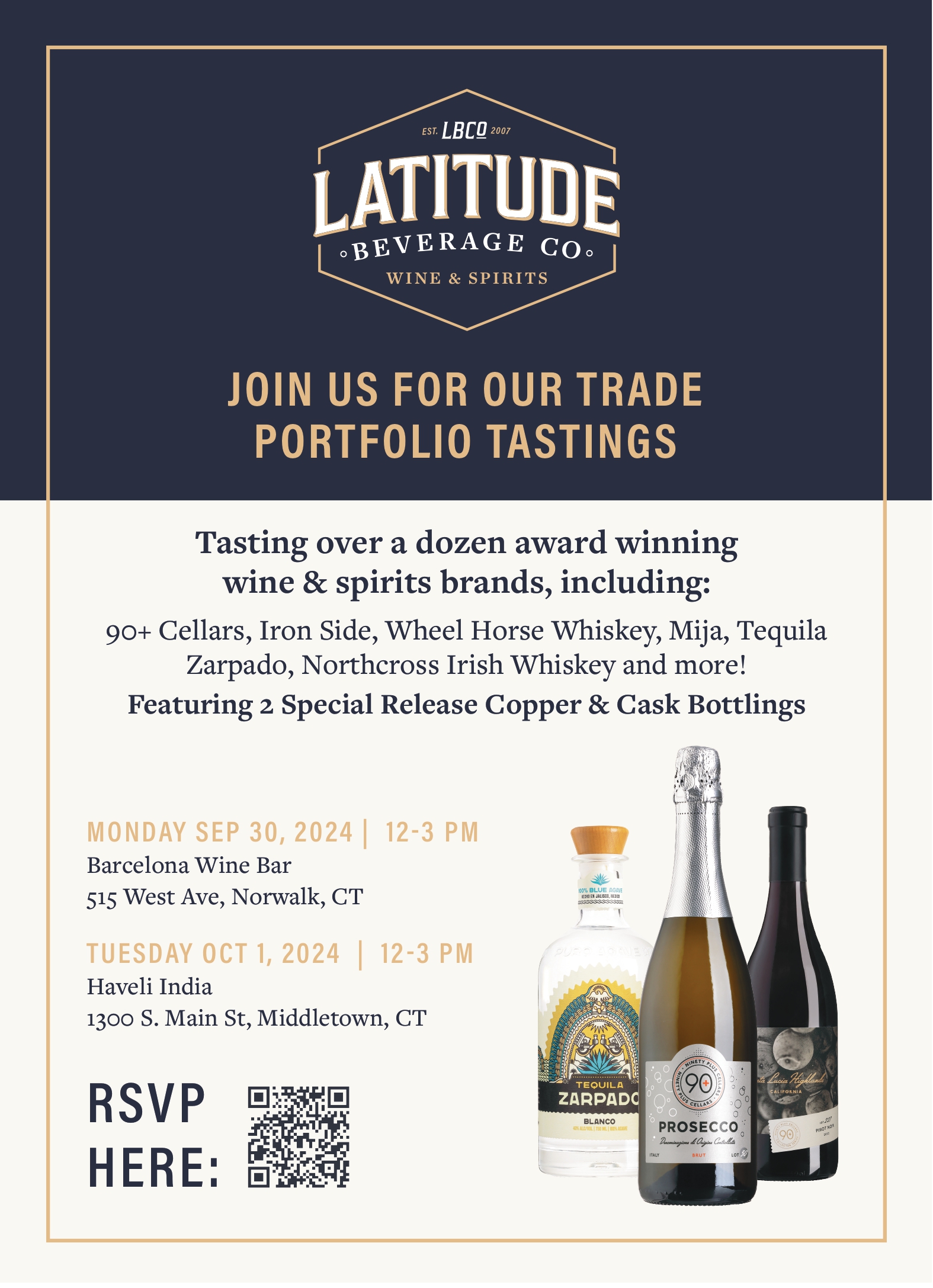 Sept. 30 & Oct. 1, 2024: Latitude Beverage Portfolio Tastings (Trade Only)