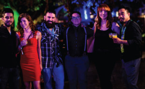 A group of CAPs. Ivan Avellaneda, Emily Burns, Dimitirios Zahariadis, Colin O'Neill, Gillian White and Tim Rita, Jr. Photo by Gabi Porter.