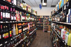 The interior of A1 Discount Liquors.