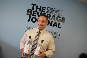 Tim Gurney, General Manager, Ace Distributing of Connecticut and Alpha Distributing of Rhode Island with Dutchcraft Vodka.