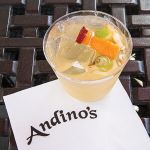 A summer sangria sample.