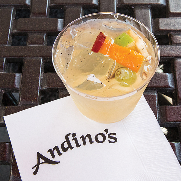 A summer sangria sample.