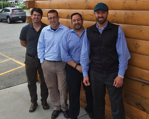 Christopher Martelly, Nathan Popinski, Joe Caprara and Rich Koeppen of Atlantic Importing & Distributing.