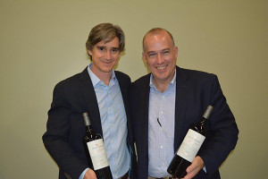 Gonzalo Bertelsen, Managing Director, Finca el Origen; Mark Raymond, New England Regional Vice President, Carolina Wine Brands.