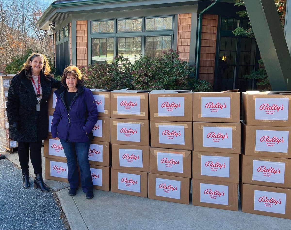 Bally’s Twin River Donates to Food Basket Program