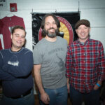 All of Bucket Brewery from Pawtucket, RI: Peter Larrivee, Sales Manager; Nate Broomfield, Founder and President; and Drew Powers, Founder. Rhode Island Brew Fest 2016.