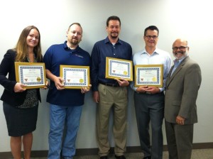 Left to right are CDI’s Tammy Hengen, Rich Regan, Mike Copeland, Bryon Thayer and instructor, Greg Altieri, Director of Learning and Development, CSW.