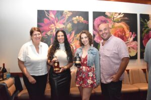 Samantha Tinyszin, Sales Representative, CDI; Natalie Vasquez, CT Account Manager, Bacardi; Christen LaRochelle, CT State Manager, Bacardi; and Ruvin Bogati, Sales Representative, CDI.