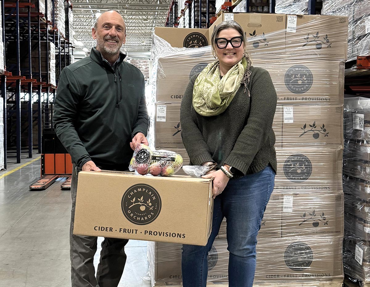 Champlain Orchards Donates to Community Food Bank