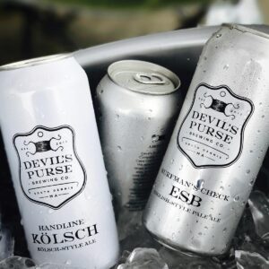 Devil’s Purse Handline Kolsch-Style Ale and Surfman’s Check English-Style Pale Ale.