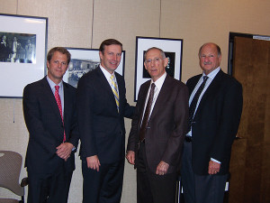 Cutter Smith, Senior Vice President, Eder Bros., Inc.; Senator Chris Murphy; Richard Weiss, Executive Vice President, Eder Bros., Inc.; and Andrew Eder, President, Eder Bros., Inc.