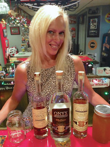 Kathie Gagne, Onyx Spirits Company 's Official Onyx Moonshine Taste Tester 