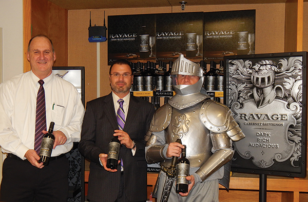 Brett Powell, CT Sales Manager, Constellation Brands; Frank LaTorra, Sales Manager, Hartley and Parker; and Tim Morrell, Regional Sales Manager, Constellation Brands.