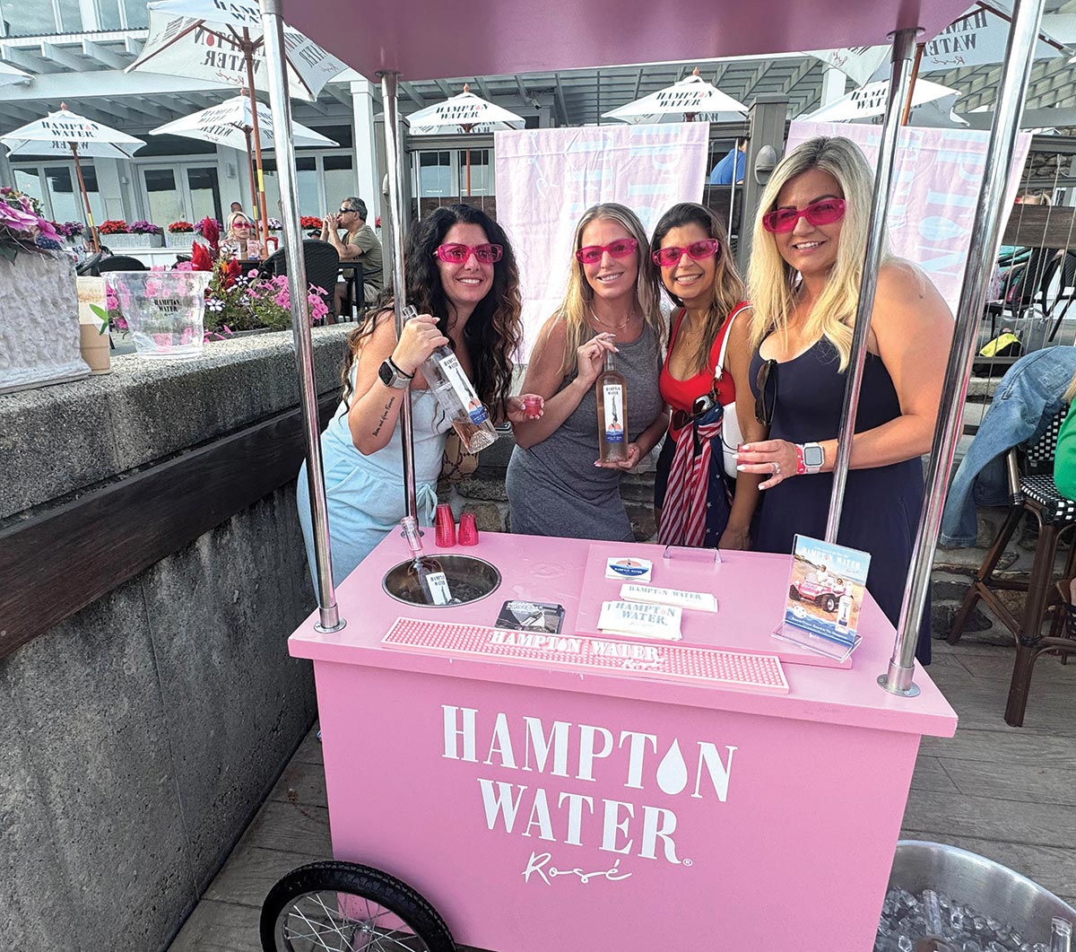 Hampton Water Rosé Bar Cart Debuts