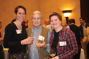 Jocelyn Doherty of Island Wine and Spirits in Newport; Steve and Laura Millmather of Knights Liquors of Johnston, Rhode Island.