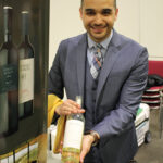 Alli Quero, Partner, Los Andes Restaurant with Las Perdices Sauvignon Blanc.