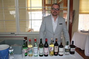 All from Espiritus Group: Brian Woods, Chris Leskowicz and Randall Bird with Lost Distillery Scotch of Scotland and Six Saints Rum of Grenada Caribbean Rum.