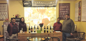 BabuRam Khatiwada, Manager, Yankee Discount Liquor; Janna Waite, Key Account Manager & Education Director, Eder Bros., Inc.; Deepak Pattani, Owner, Yankee Discount Liquor; and  Brian O’Leary, Sales Consultant, Eder Bros, Inc.
