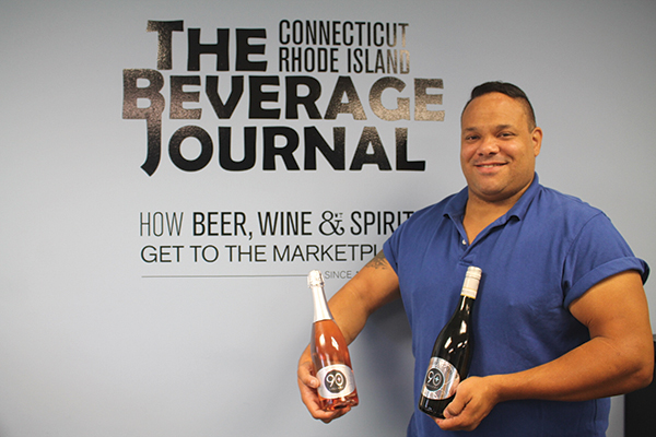 Darchell Wilson, Sales Representative, Latitude Beverage with Lot 49 Sparking Rosé and Lot 134 Moscato d’Asti.