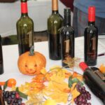 Wines on display.