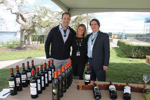 Brett Allen, General Manager, MS Walker; Valentina Abbona, Marchesi Di Barolo Vineyards; Ian Magiros, On-Premise Key Account Specialist, MS Walker.
