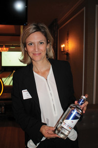 Fanny Duval of 180 East Limited with Hawthorn’s London Dry Gin.