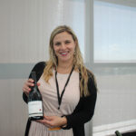 Lindsay Scalise, WSET II, Connecticut State Manager, Bronco Wine Company with Garnet Pinot Noir.