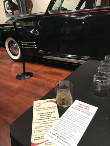 Newport’s Vickers’ Liquors hosted the bourbon tasting at Newport’s Audrain Auto Museum.