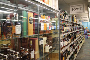 Inside Dick's World of Wines.
