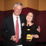 Jean Trimbach of Maison Trimbach and Amber Tomlinson of Cork and Brew in Cranston.
