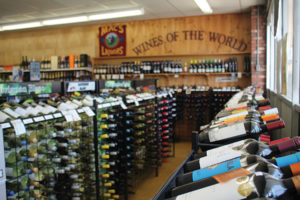 Inside Mac's Liquor Mart.