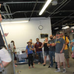 Mike Reppucci, President and Founder of Sons of Liberty, giving the USBG members a tour of the distillery in South Kingstown, Rhode Island.