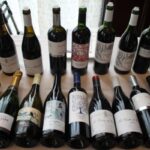 Wines on display.