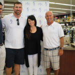 Max Moss, Territory Manager in Massachusetts and Connecticut, KEEL Vodka; Matt Light; Rachel Torre, Regional Sales Manager, Brescome Barton; and Tom McGowan, Co-Founder, KEEL Vodka.