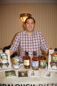 Kevin Fethe, Director of Sales, Mark Anthony Crafted Spirits, with Glendalough Irish Whiskey.
