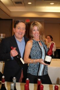 Tim Locke, Northeast Manager, Copper Cane Wines and Kim Melo, Paradise Promotions.