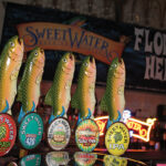 SweetWater on draft during the launch. Portfolio includes: Hop Hash, Extra Pale Ale, Hash Brown India Brown Ale, Take Two Pilsner and an India Pale Ale.