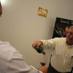Worldwide Wines’ Regional Manager Matt Wimberger pouring.
