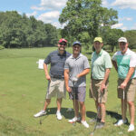 Andy Miner, Worldwide Wine Cellars, Inc.; Dennis Wood; Mike Wylie, Ste. Michelle Estates; Bill Monahan, Allan S. Goodman.