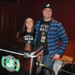 Nicole Lattanzio with John Williams, Sales Representative CT and Western MA, Brooklyn Brewery.