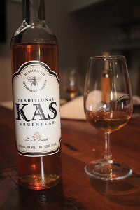 The small batch, handcrafted krupnikas is made from locally-sourced New York honey, along with a mixture of 10 spices including star anise, cinnamon, cardamom and many others. 