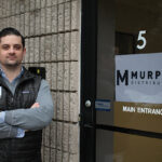 Matt Murphy, President, Murphy Distributors, outside the new location on 25 Business Park Drive in Branford.