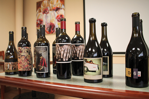 Orin Swift Wines: Mannequin, Abstract, Palermo, Papillon, Machete and D66.