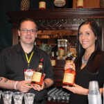 Anthony DeSerio, USBG CT Chapter Member and “Faith Middleton Food Schmooze” radio show Mixologist, with Brittney Czarnekki, created cocktails featuring Monkey Shoulder Blended Malt Scotch Whisky.