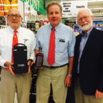 Bob Ferris, Wine and Spirits Director, CBM, Newington; Steve Downes, Owner, CBM, Newington; and Ralph Rooke, Manager, Whyte & Mackay.