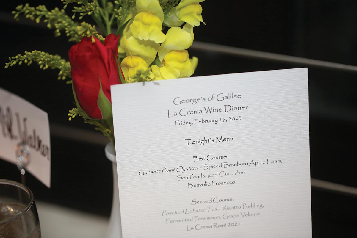 Winter Wine Dinner Features La Crema Wines
