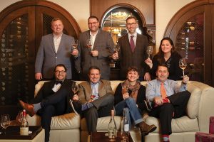 All from MS Walker except where noted. Back row: Josh Slocum, Fine Wine Sales and Brand Manager; Michael Lester, On-Premise Manager; Justin Sullivan, General Manager; Melina Catelli, Business Development, Sales and Brand Manager. Front row: David Montoya, Sales Representative; Ray Arruda, Retail Sales Manager; Melissa Principe, Wine Director, Bottles Fine Wine; and Nat Saywell, Fine Wine Portfolio Manager.